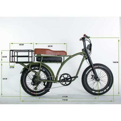 China Aluminum alloy 500W electric bike fat tire ebike cruiser Ebike with good quality for sale