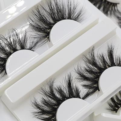 China Long Faux Fluffy Custom Made Natural 3d Mink Eyelashes Vendor of 25 Mm 3d Mink Eyelashes Packaging Box Full Strip Lashes for sale