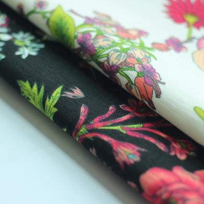 China Colorful Stretch Flower Printing NR Bengaline Fabric For Elegant Women for sale