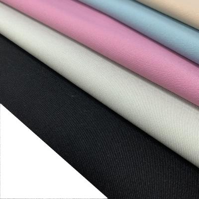 China Good Stretch Hang Down Feeling T/R Twill Woven Fabric With Good Spandex For Women Suits&Garments for sale