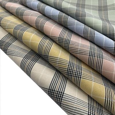 China 2022 Wholesale Newcoming Stock Poly Woven Strong Design Spandex Stretch Woven Fabric For Designing Apparel for sale