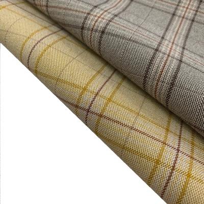 China Hot Sales Stretch Check Design Poly Spandex Woven Fabric For Women Suits for sale