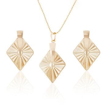 China Environmental Friendly Fashion Beautiful Italian Gold Plated Jewelry Sets For Women for sale