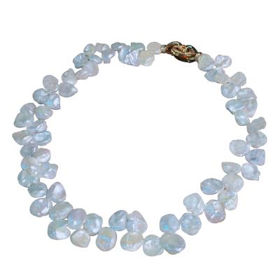 China China 100% Natural Butterfly Baroque Pearl Necklace for sale