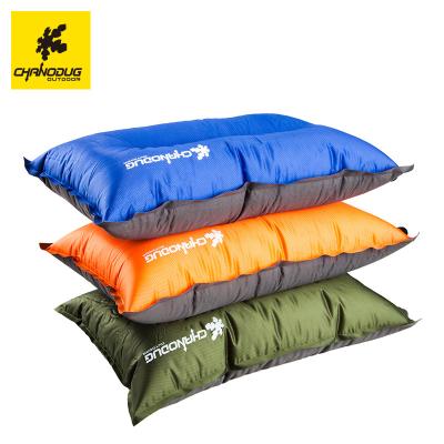 China Camping Rectangle Inflatable Pillow PVC Neck Air Custom Outdoor PORTABLE Ultralight Rising Displacement Pillow for sale