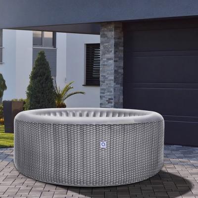 China Wholesale Modern Outdoor Portable Inflatable Portable Lazy Massage Spa Whirlpool Jet Bubble Spa Garden Hot Tub for sale