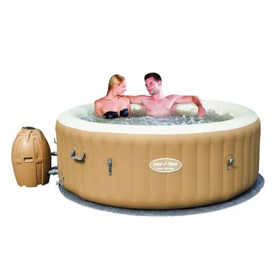 China Good Quality Modern Hydraulic Popular Round Tub Spa Pool Jet Outdoor Mini Jazzy Swimming Pool Spa Palm Springs Portable Bathtub For Adults for sale