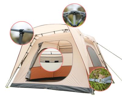 China Convenient Aluminum Pole Tent Raising Large Space 5-8person Tent Automatic Camping Tent for sale