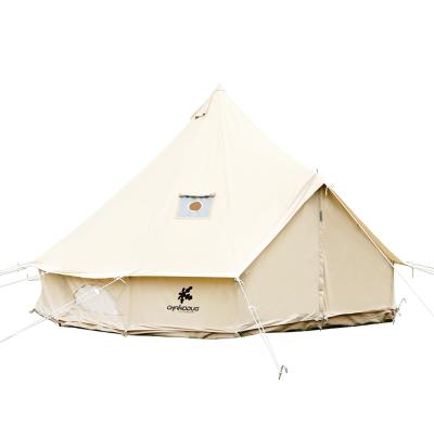 China Wholesale Canvas Fabric Manufacturer Outdoor Luxury Campground Leisure Pyramid Camping Tent Large for sale