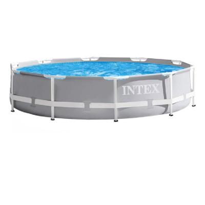 China PVC INTEX 26710 Portable 12FT X 30IN Above Ground PVC Round Swimming Pool Outdoor for sale