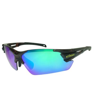 China 2021 sports sunglasses best PC TR90 polarizrd UV400 sport sunglasses eyewear golf for sale