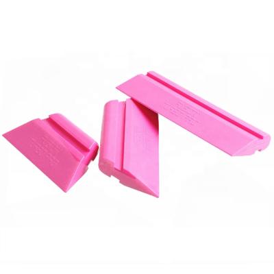 China Sustainable Car Wrap Vinyl Tint Tools Pink Squeegee for sale