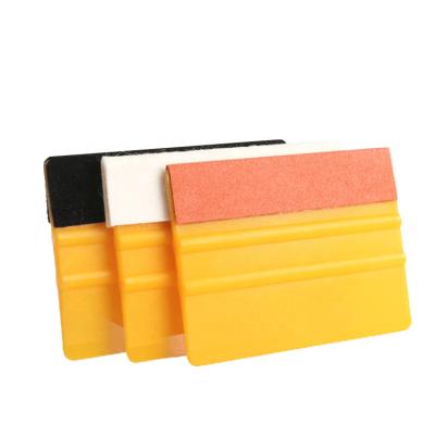 China Plastic Felt Vinyl Hard 10*7CM Durable Edge Squeegee Car for sale