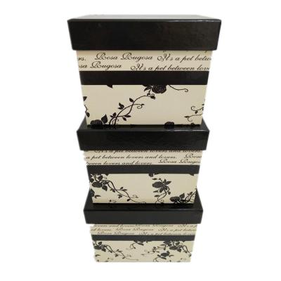 China Recycled Materials Stylish Black Paper Hat Storage Box Custom Gift Boxes for sale