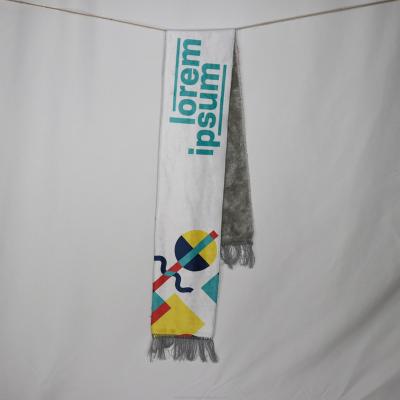 China Polyester Customized Logo Winter Scarf For Kids And Adults for sale