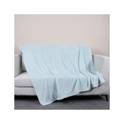 China Wholesale High Quality Luxury Soft And Warm Honeycomb Flannel Fleece Comforter Blanket for sale