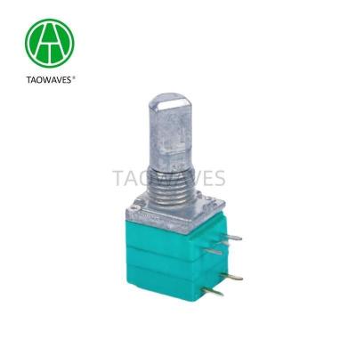 China Potenciômetro de resistor ajustável de precisão de 5 pines estereométrico de eixo metálico 9 mm laminado rotativo à venda