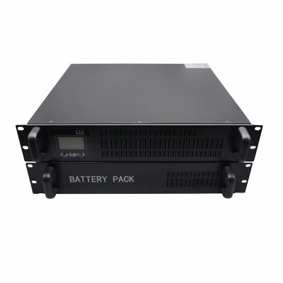 China Telecommunication Rack Mount 3KVA High Frequency Online UPS With Backup Battery for sale