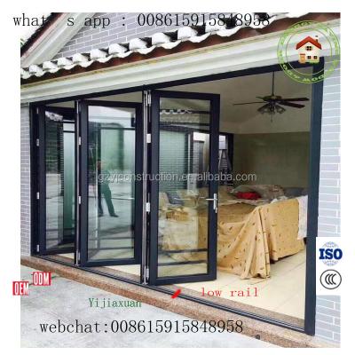 China Factory price folding aluminum accordion door 75 series for sale