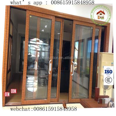 China Sliding Aluminum Doors Horizontal Pattern Factory Price for sale