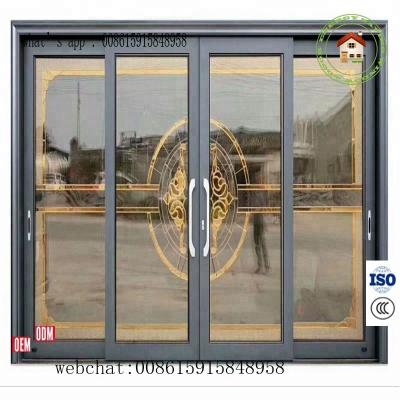 China Sliding Sliding Door Aluminum Alloy External Matte Gray Color for sale