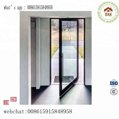 China Swing pivot aluminum door manual type and eletric type for option for sale