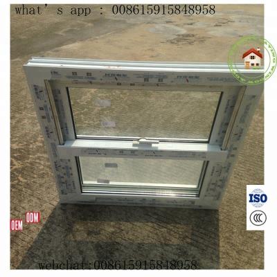 China Sliding American Vertical Sliding Windows 100% Vinyl for sale