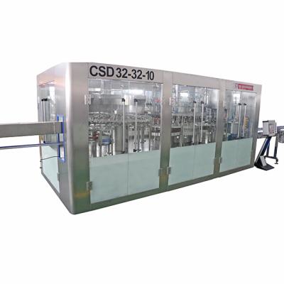 China 10000 BPH Beverage Carbonated Water Filling Production Line For 500ml Plastic Bottle for sale