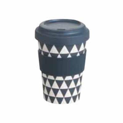 China Maid Volume 500ml Sustainable Bamboo Fiber Reusable Coffee Mug With Lid for sale