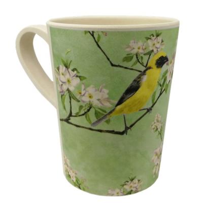 China Sustainable Bamboo Fiber 350ml Eco Friendly Coffee Mug With Handle for sale