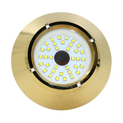 China Yuefa Super Yacht Housing 180W RGB Ocean Marine Underwater LED Bronze White Boat Lights Fast Shipping Thru-Hull for sale