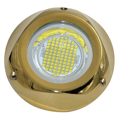 China Marine Yuefa Quick Shipping Bronze Housing 300W RGB RGBW Single Color Sea Water Marine Ocean Boat Underwater LED Yacht Light for sale