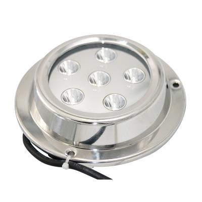 China DC12V-30V 18W 316L Underwater Swimming Pool Boat/Yacht/Marine/IP68 Stainless Bottom Water Light for sale