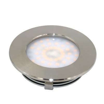 China Marine Yuefa 6W 3W RGBW RGBW Wireless Remote Control Yacht Marine Ship Caravan Ceiling Light Bathroom IP67 Led Stainless Steel for sale