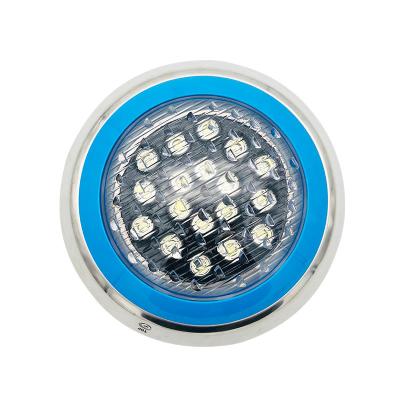 China Yuefa 18W DMX RGB RGBW IP68 LED Pool Fountain Surface Mounted Pool Outdoor Underwater Light for sale