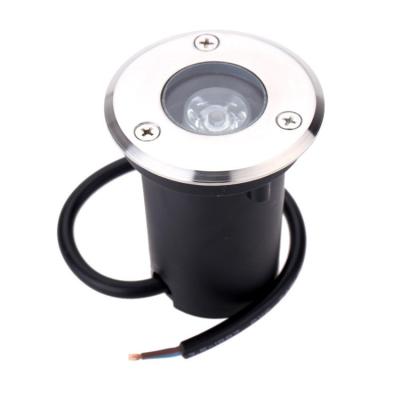 China Fast Shipping LANDSCAPE Factory Wholesale Price 1W 3W Dimming DMX IP67 Garden Path Inground Up LED Buried 65mm Underground Light for sale