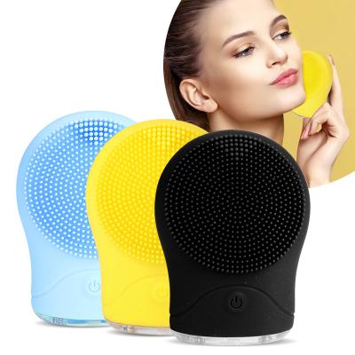 Κίνα Customize Electric Silicone Facial Cleansing Brush Face Vibrating Massager Deep Cleaning Brush προς πώληση