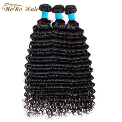 China 100% Bundles With Closure, 10-30 Inch Deep Wave Hair Bundles, Cheap Malaysian Deep Wave 10A Virgin Human Hair Deep Wave Hair for sale