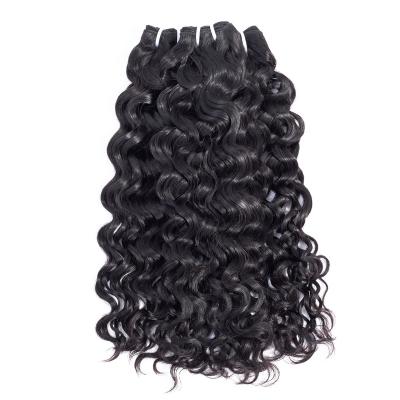 China Luxury Raw Indian Curly Water Wave Hair Extension 12a Grade Indian,Virgin Indian Wavy Hair,Raw Human Indian Hair Italian Curly for sale