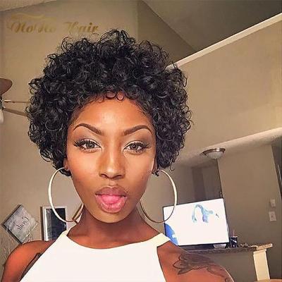 China Wholesale Silky Straight Pixie Cut Short Lace Wig Kinky Curly Wave Full Lace Wig With Baby Hair Brazilian Hair Wigs for sale