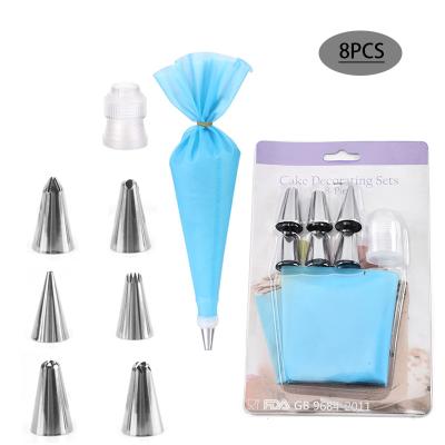 China Sustainable Cake Decorating Spikes Nozzles Flower Cream Pastry Stainless Steel Icing Piping Nozzles for sale