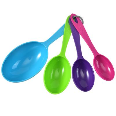 China Sustainable BPA Free And Dishwasher Safe Measuring Tools 4PCS Plastic Measuring Cups for sale