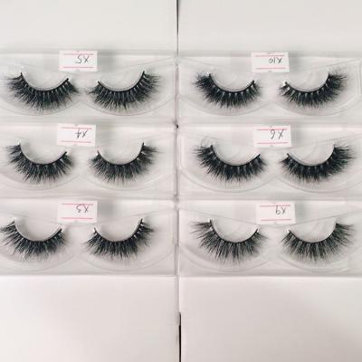 China 3D Mink Eyelash False Eyelashes Private High Quality Lightweight Mink Eyelashes Natural Label for sale