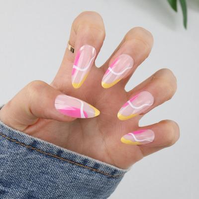 China Fake nails own 2022 brand new design coffin long fake nails press on nail for ballerina for sale