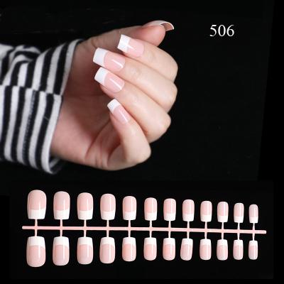 China Wearable French Fake Nails Design Nail Art Artificial Nails Encourage Girls for sale