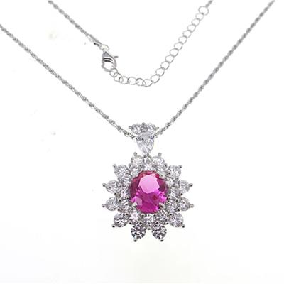 China CLASSIC Factory Sales Modern Design 925 Necklace Chain Hip Hop Hot Snow Flakes Pendant for sale