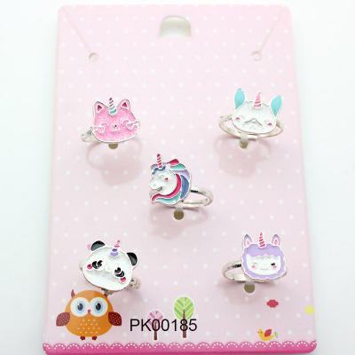 China Lovely Party Decoration B.PHONE OEM/ODM Cute Cartoon Alloy Kids Animal Rings Hair Jewelry Baby Rings For Children for sale