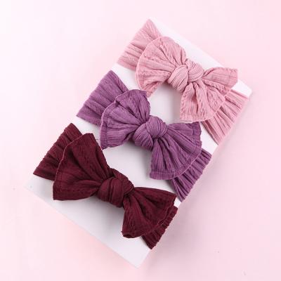 China Eco-Friendly Cute Baby Headband Soft Hair Tie Hair Bow Headband For Kids for sale