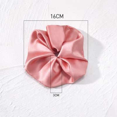 China Custom Satin Women Scrunchies Large Hair Decoration Extra Large Hair Scrunchies Printing Scrunchies For Hair for sale