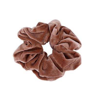 China New Handmade Hair Decoration Design Pocket Hidden Zipper Velvet Scrunchies Custom Made for sale